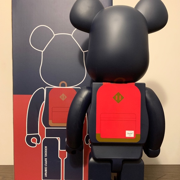 Medicom x Herschel BEARBRICK 1000% - Picture 6 of 10
